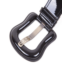 FENDI Belt in Black Patent Leather Size 80EU