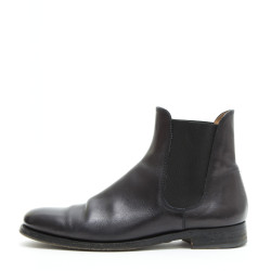 Bottines RALPH LAUREN cuir noir 