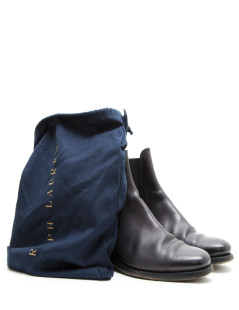 Bottines RALPH LAUREN cuir noir 