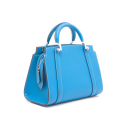 MOYNAT  BB 'Ballerine' bag in blue taurillon leather