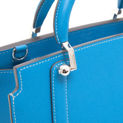 MOYNAT  BB 'Ballerine' bag in blue taurillon leather