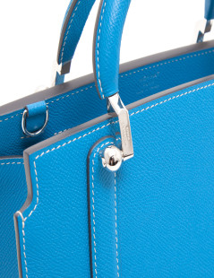 Sac MOYNAT cuir bleu