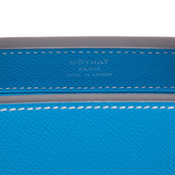 MOYNAT  BB 'Ballerine' bag in blue taurillon leather