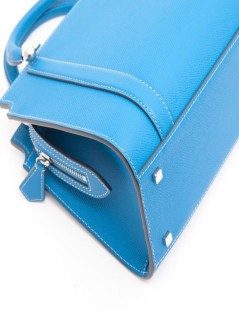 MOYNAT  BB 'Ballerine' bag in blue taurillon leather