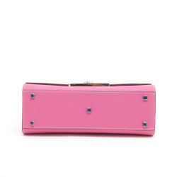  MOYNAT bag 'Rejane' model in candy pink leather