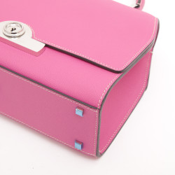  MOYNAT bag 'Rejane' model in candy pink leather