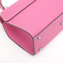  MOYNAT bag 'Rejane' model in candy pink leather