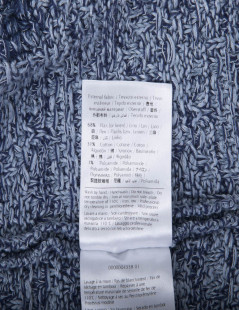 MISSONI Jacket in blue jeans and white tweed size 38FR