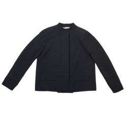 BALENCIAGA jacket in black gros grain size 38FR