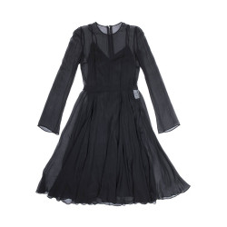 Robe de cocktail DOLCE & GABBANA T 40 IT en mousseline de soie noire