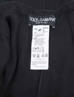 Robe de cocktail DOLCE & GABBANA T 40 IT en mousseline de soie noire