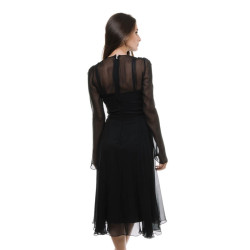 Robe de cocktail DOLCE & GABBANA T 40 IT en mousseline de soie noire