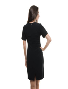 CHRISTIAN DIOR  black crepe georgette dress SIze 38FR