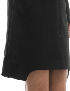 YVES SAINT LAURENT short black dress in wool size 38FR