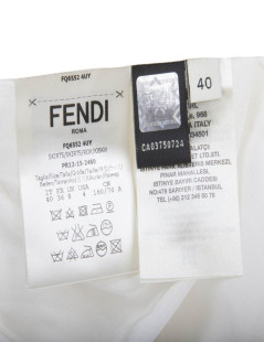 Jupe FENDI t 36 en coton perforé