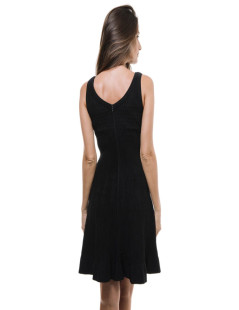 ALAIA sleeveless dress in black lycra size 36EU