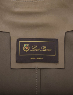 Manteau LORO PIANA T38 fr en cuir marron