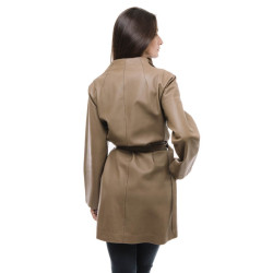 Manteau LORO PIANA T38 fr en cuir marron