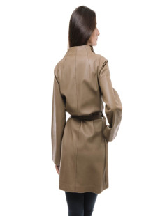 Manteau LORO PIANA T38 fr en cuir marron