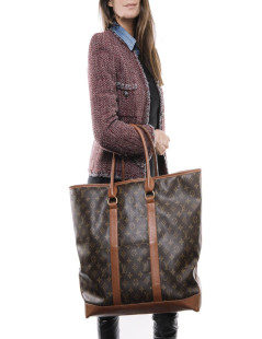 LOUIS VUITTON vintage Weekender bag in brown monogram canvas