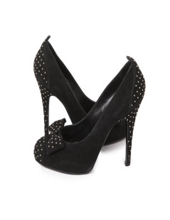 Escarpins t 39 BALMAIN en veau velours noir