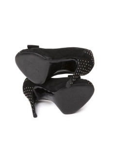 BALMAIN high heels in black velvet size 39EU