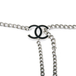 Ceinture CHANEL chaîne acier argent