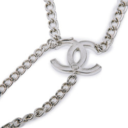 Ceinture CHANEL chaîne acier argent