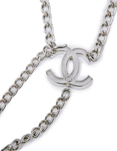 Ceinture CHANEL chaîne acier argent