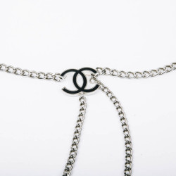 Ceinture CHANEL chaîne acier argent