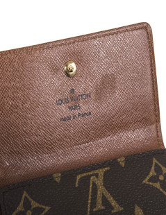 LOUIS VUITTON wallet in brown monogram coated canvas