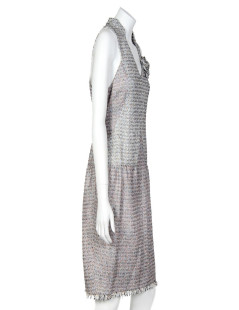 CHANEL Dress in Pastel colors tweed Size 42FR