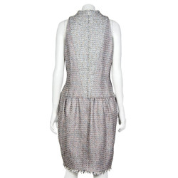 Robe CHANEL T 42 tweed