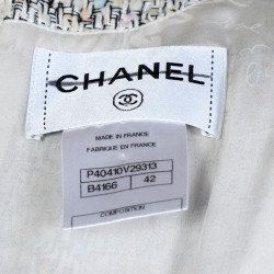 CHANEL Dress in Pastel colors tweed Size 42FR