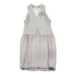 CHANEL Dress in Pastel colors tweed Size 42FR