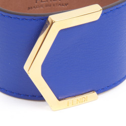 FENDI cuff in blue electric leather