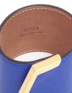 Bracelet FENDI cuir bleu électrique