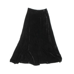 YOHJI YAMAMOTO long skirt in black silk velvet size 36 EU