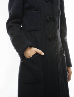 Manteau CHANEL laine noire T38