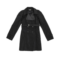 MIU MIU black raincoat size 38FR