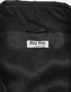 MIU MIU black raincoat size 38FR