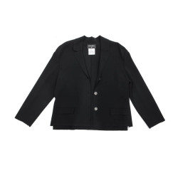 CHANEL Jacket in black stretch size 42FR