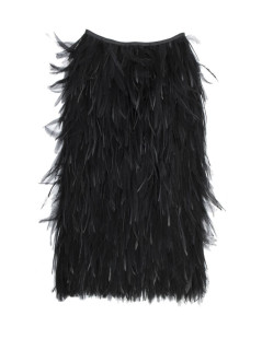 Jupe en plumes YVES SAINT LAURENT T40