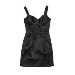 DOLCE GABBANA cocktail dress in black silk size 40IT/36FR