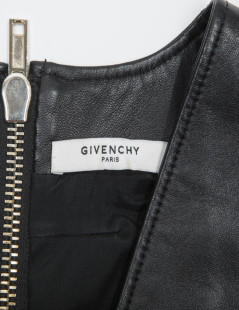 Robe GIVENCHY T38 en cuir noir