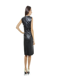 Robe GIVENCHY T38 en cuir noir