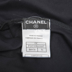 Robe T 34 CHANEL bleu marine