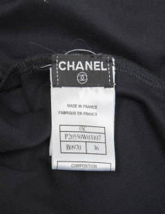 CHANEL navy skater dress without sleeves size 36FR