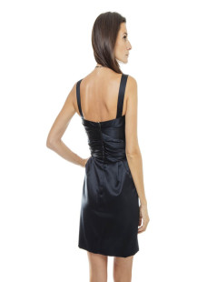 DOLCE GABBANA cocktail dress in black silk size 40IT/36FR