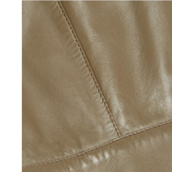 BALENCIAGA 38FR perfecto jacket in taupe lamb leather